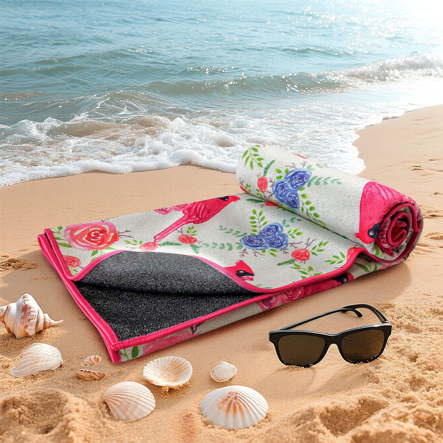 Wild Daisy Design Personalized Super Absorbent Charcoal Towels for Travel