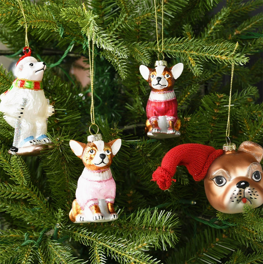 POMPOM TAIL Christmas Tree Ornaments