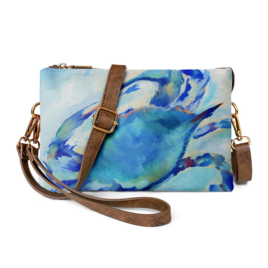 Essential Classic Blue Crab  Crossbody Bag for On-the-Go Convenience