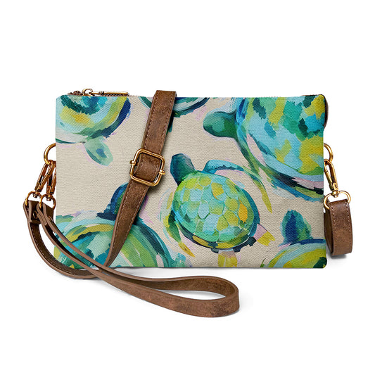 Versatile Classic Teal Turtle Crossbody Bag for Everyday Functionality