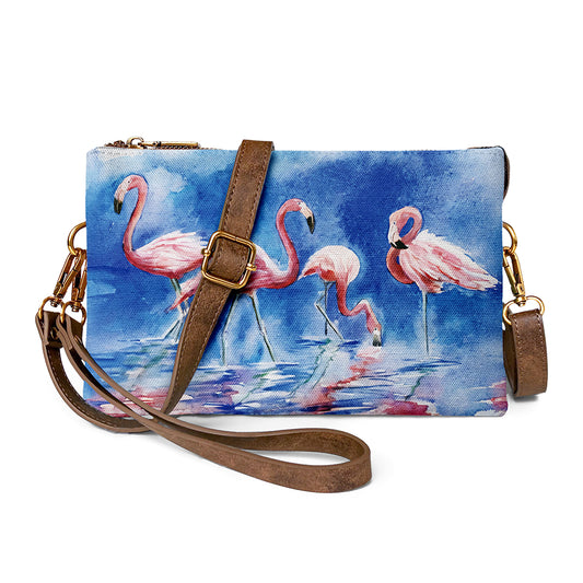Unique Classic Pastel Flamingo  Crossbody Bag for Effortless Style and Function