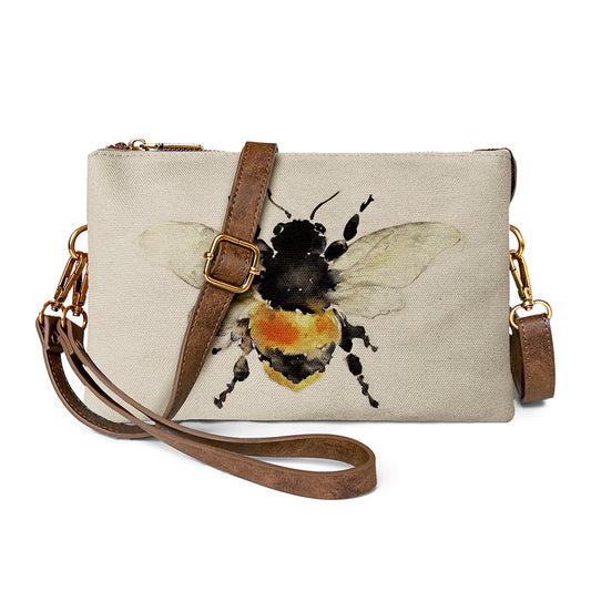 Adjustable Classic Bee Happy Crossbody Bag for Custom Comfort and Style