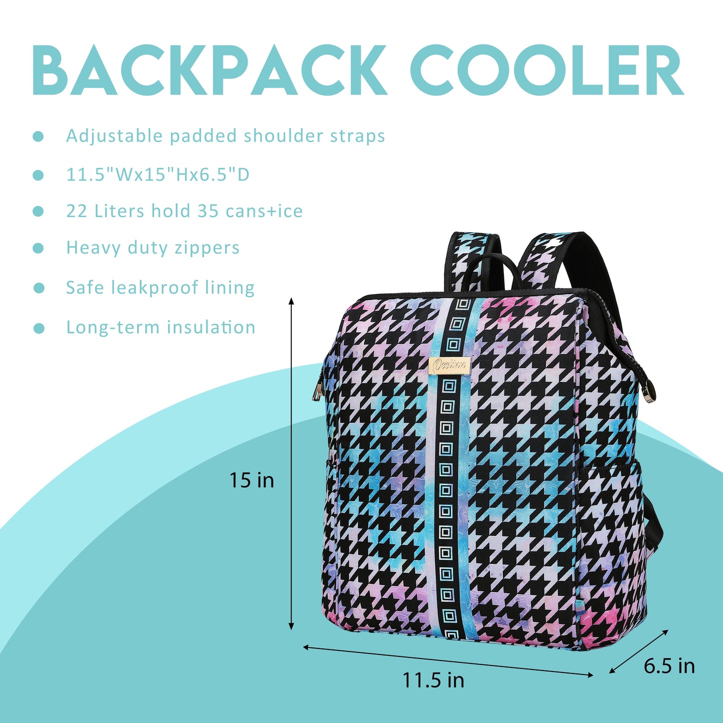 Blooming Adventures Vibrant Floral Backpack Cooler for Your Outdoor Escapes