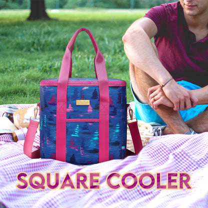 Square Cool Box with  Elk Adventures Like Wonderland in The Sky