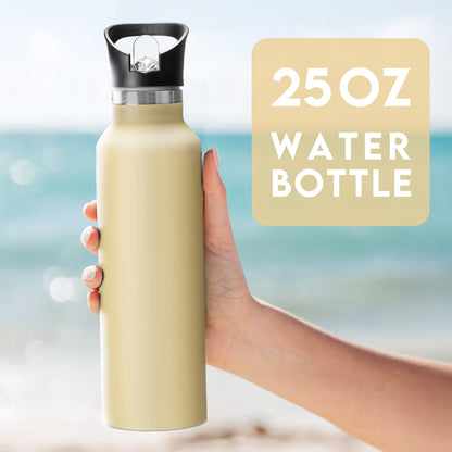 Busy Gardon Design 25oz personalized big water bottles in bulk