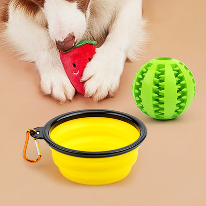Blue Collapsible Dog Bowl
