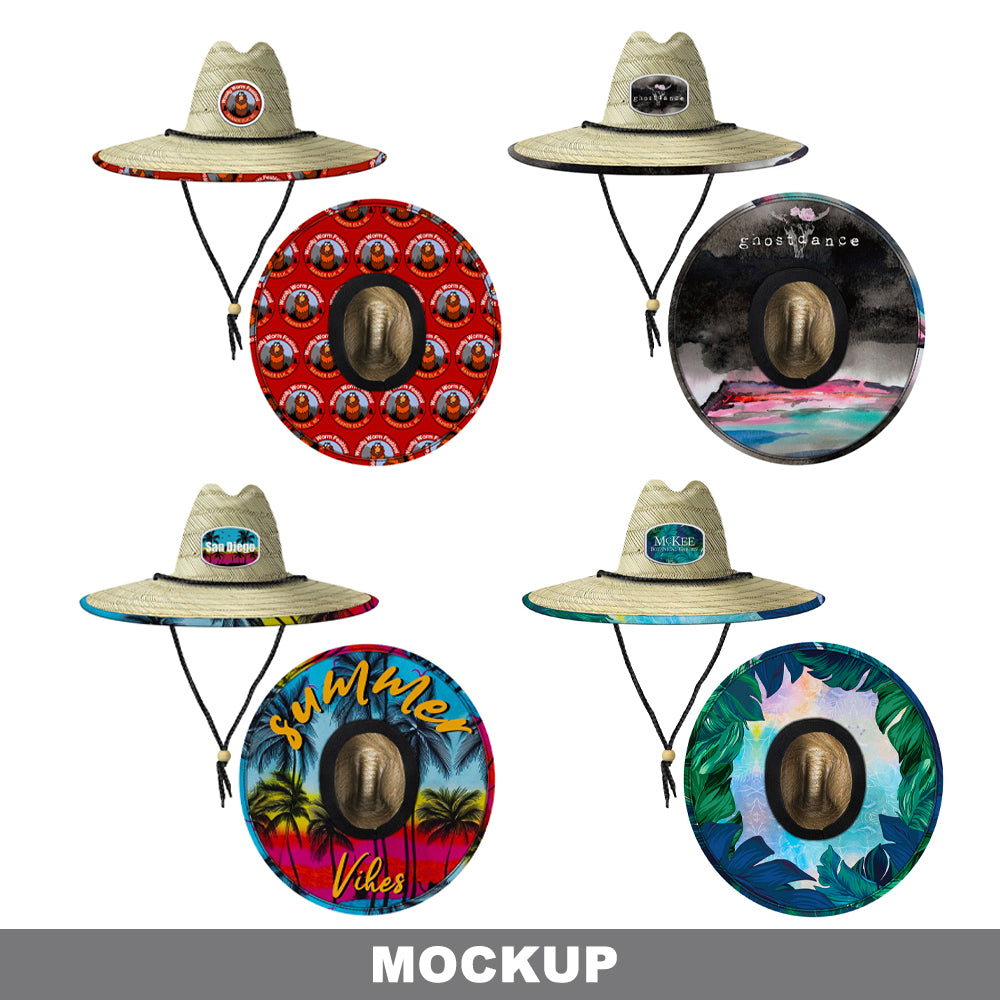 Custom Oeelinn Lifeguard Straw Hat