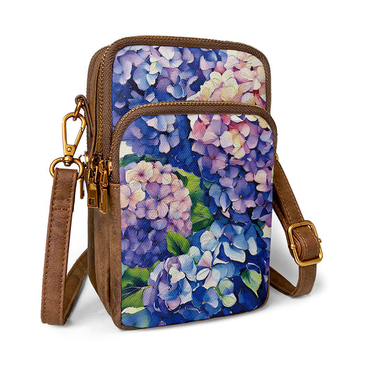 Hydrangea cellphone bag brings floral charm