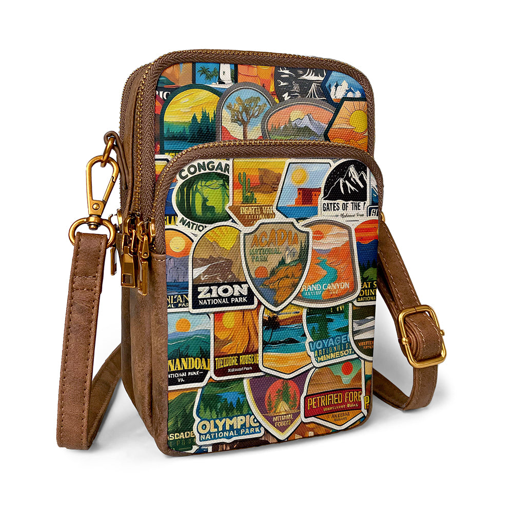 National Park Passport Cellphone Bag