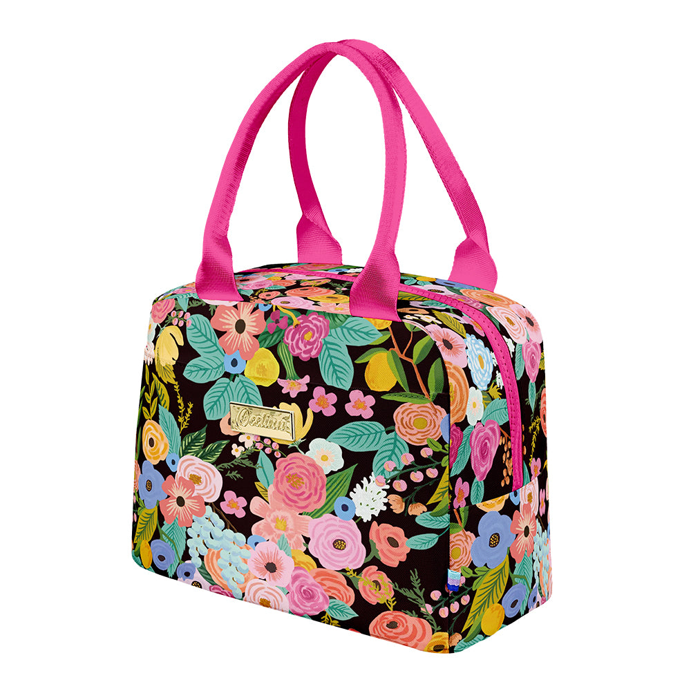 Vibrant and Bold Blooming Lunch Bag for Stylish On-the-Go Meals