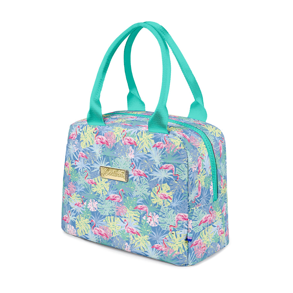 Customizable Flamingo Lunch Bag with Exclusive Logo for Personalized Style