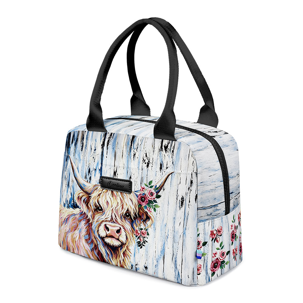 Highland Cow Lunch Bag for Adults Affordable, High-Quality, and Full of Rustic Charm