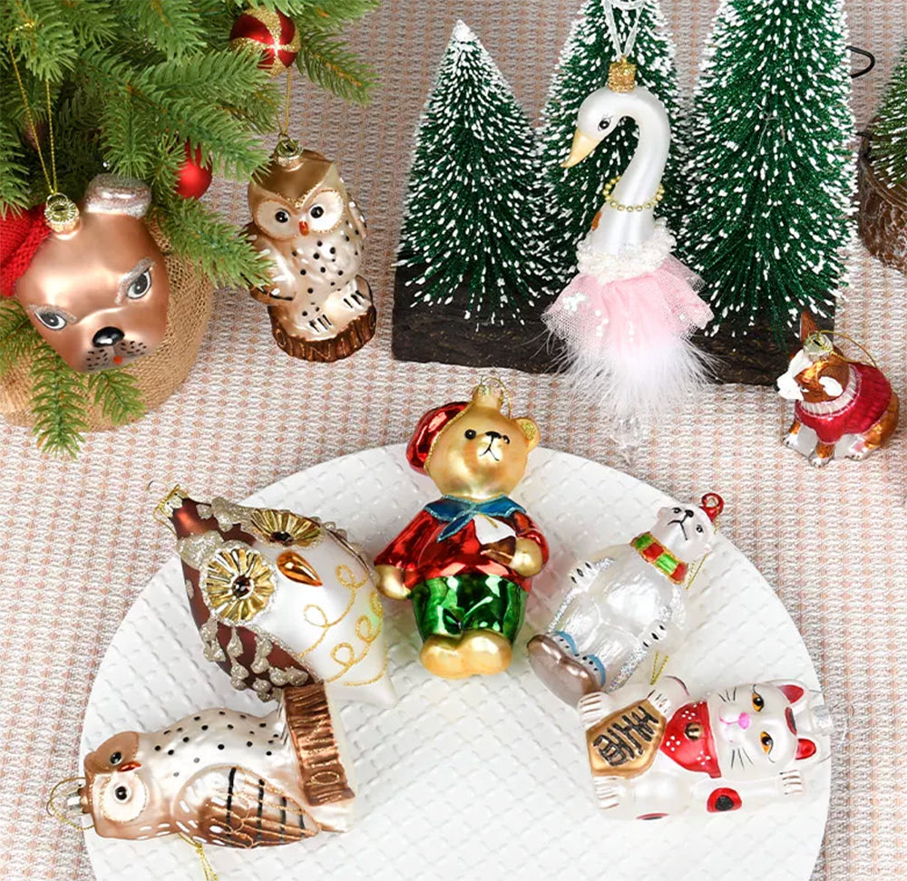 POMPOM TAIL Christmas Tree Ornaments