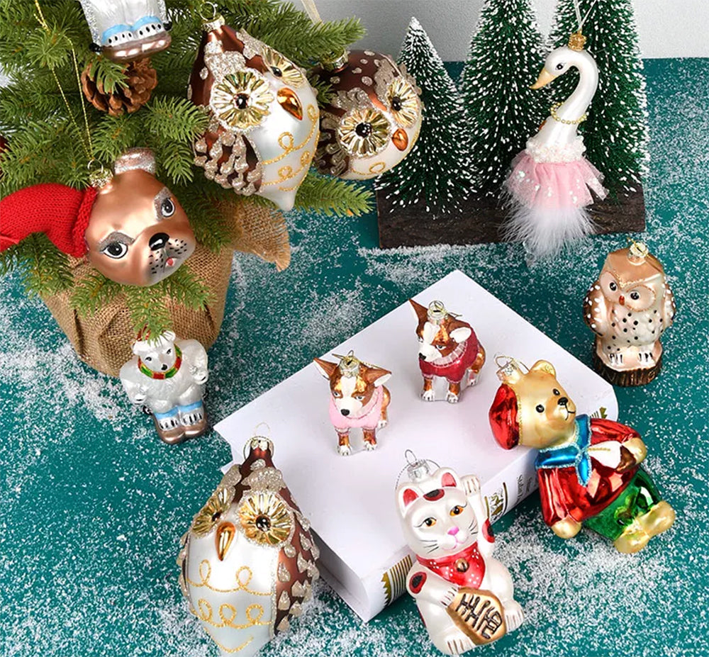 POMPOM TAIL Christmas Tree Ornaments