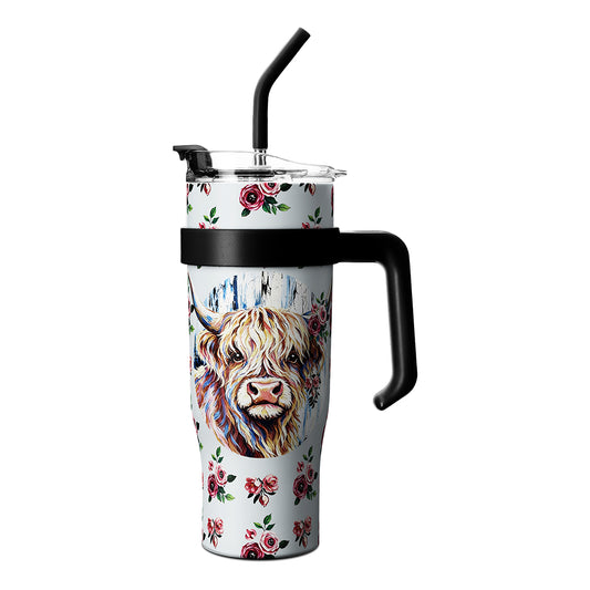 Highland Cows DesignCustomized 40oz Tumblers in Bulk
