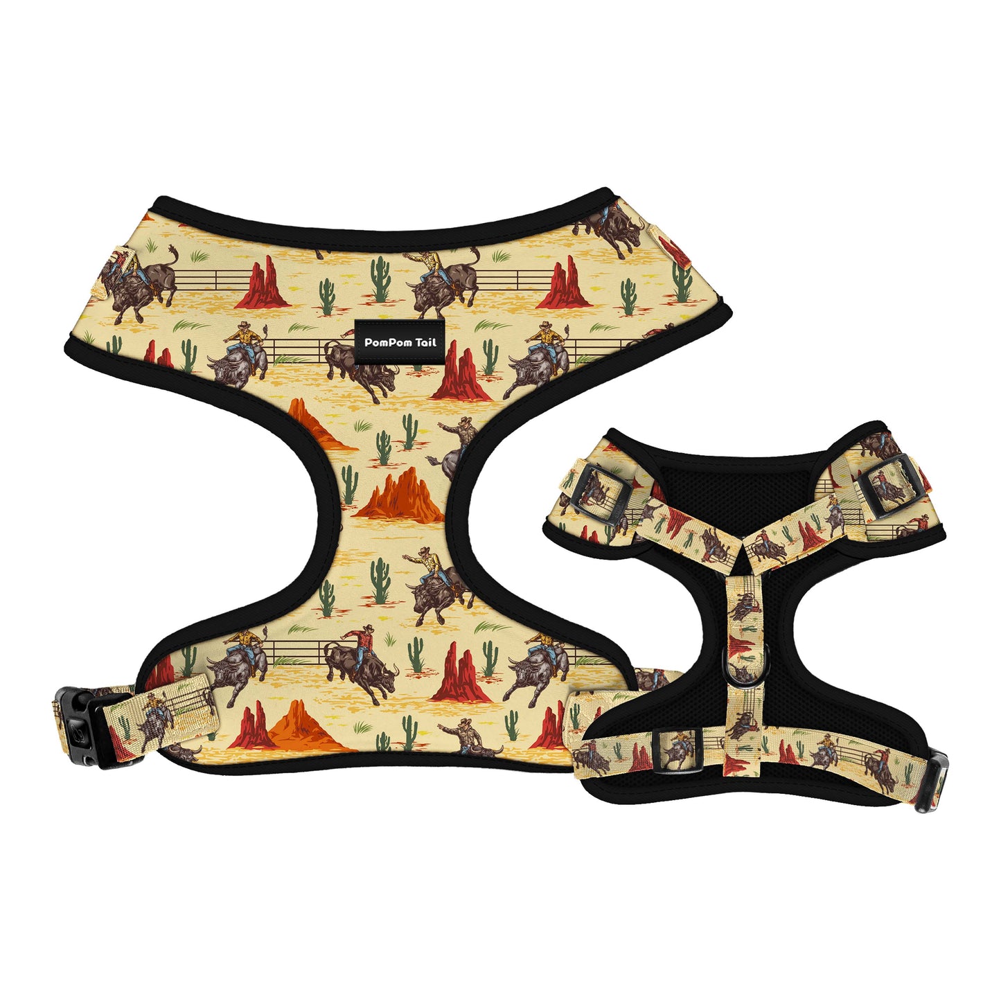 Bull Rodeo Design Dog Harness Rugged Style and Bold Adventure for Your Pup