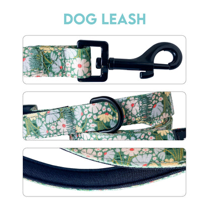 Designer Outdoor Strong Dog Leash with Wild Daisy Design