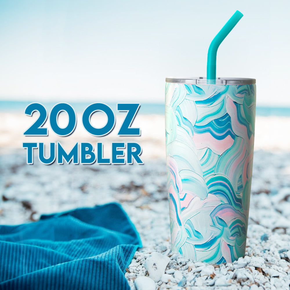 20oz tumbler for outdoor and beach