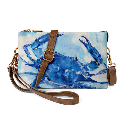 Essential Classic Blue Crab  Crossbody Bag for On-the-Go Convenience