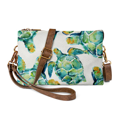 Versatile Classic Teal Turtle Crossbody Bag for Everyday Functionality