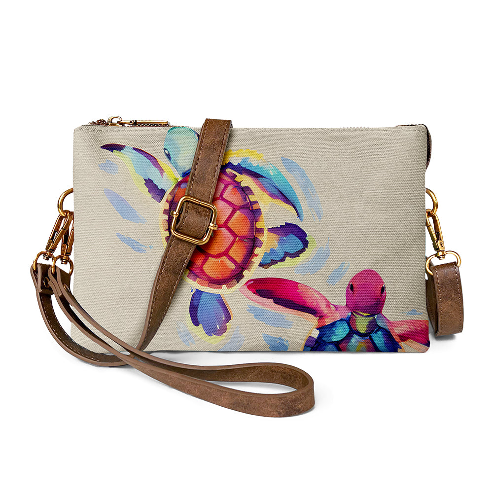 High-Quality Vintage Two Turtles Crossbody Bag for Timeless Style