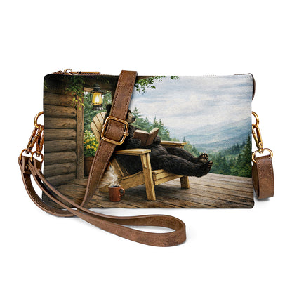 Relaxed bear crossbody adds playful outdoor style