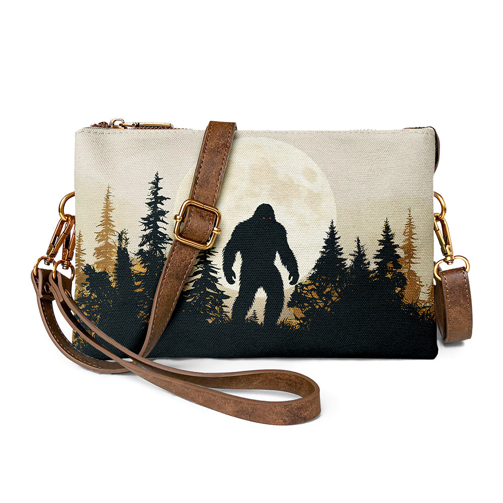 Adventures crossbody shows bigfoot in forest
