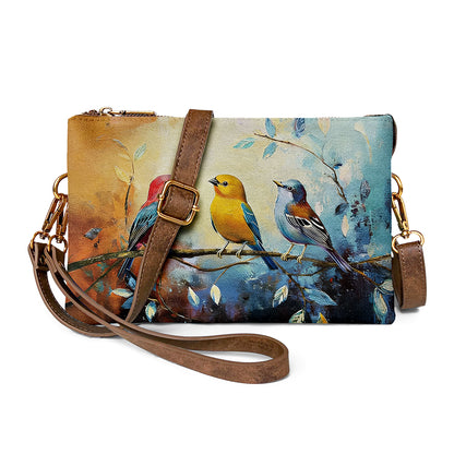 Songbird crossbody highlights woodland style
