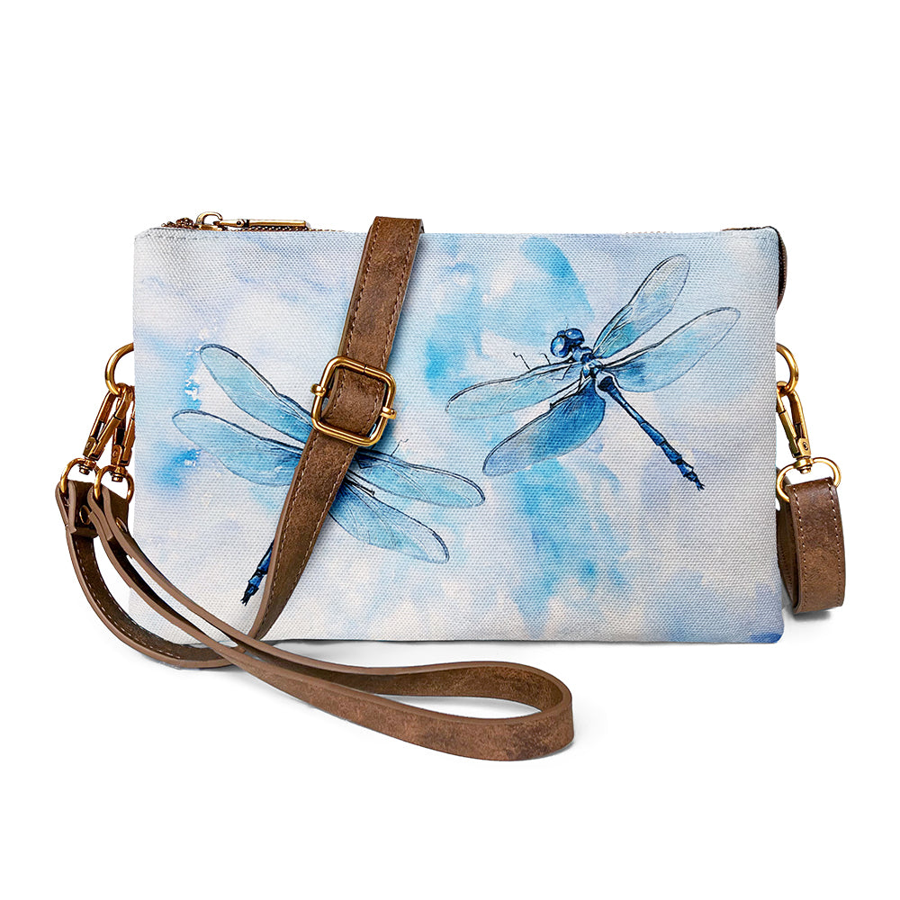 A giftable dragonfly crossbody bag