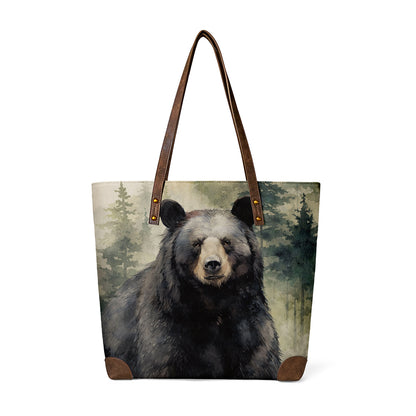 Wildlife Black Bear Classic Tote Vintage Natural Tranquility