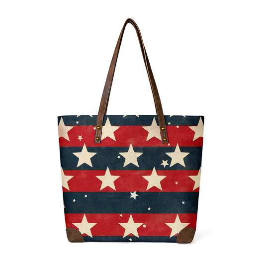 Patriotic canvas tote celebrates American pride