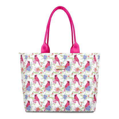 Spacious and High-Capacity Rose Cardinals Tote Bag for All Your Essentials