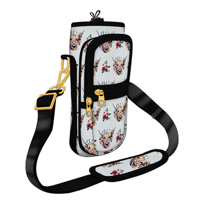 Highland Cows Design Best Water Bottle Carrier for Walking