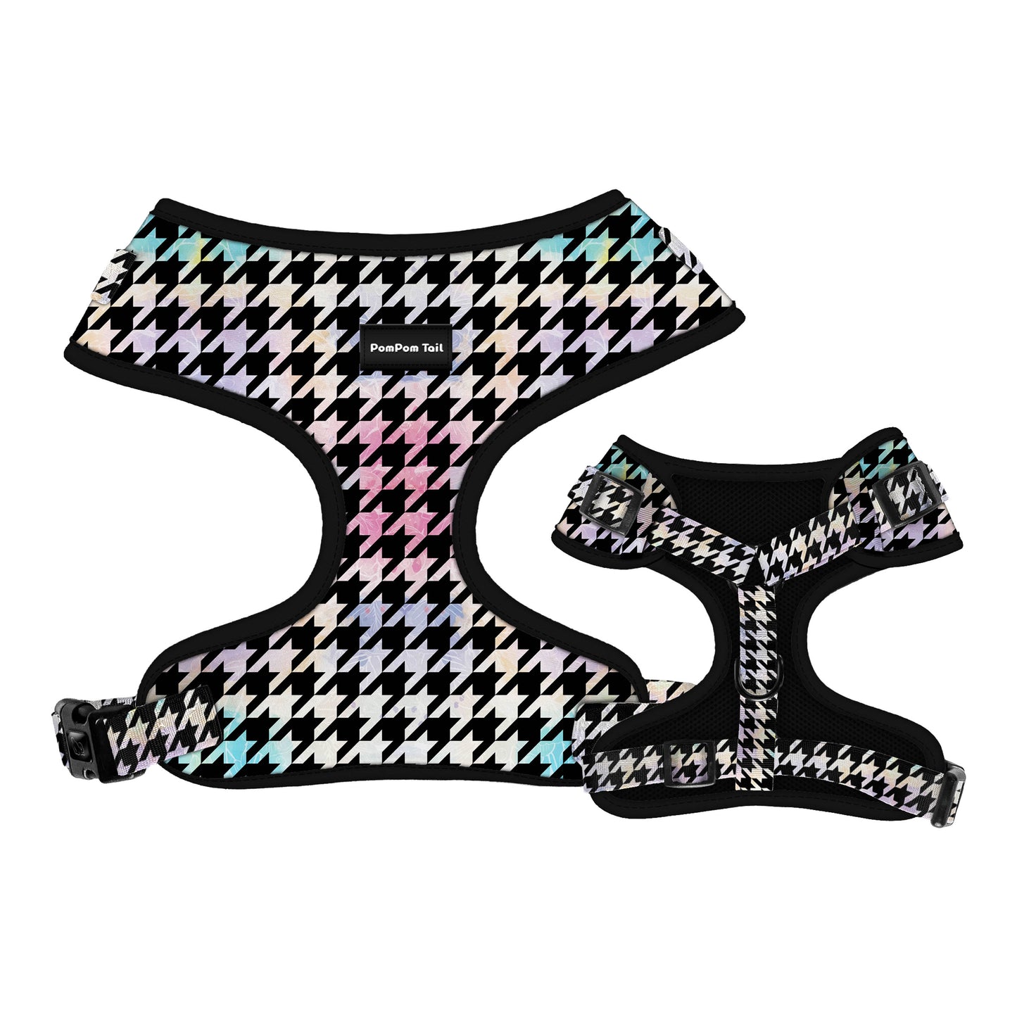 Comfortable Dog Harness Houndstooth Design  Classic and Fashionable for Every Pup