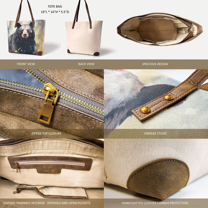 Scenic canvas tote celebrates national park travel