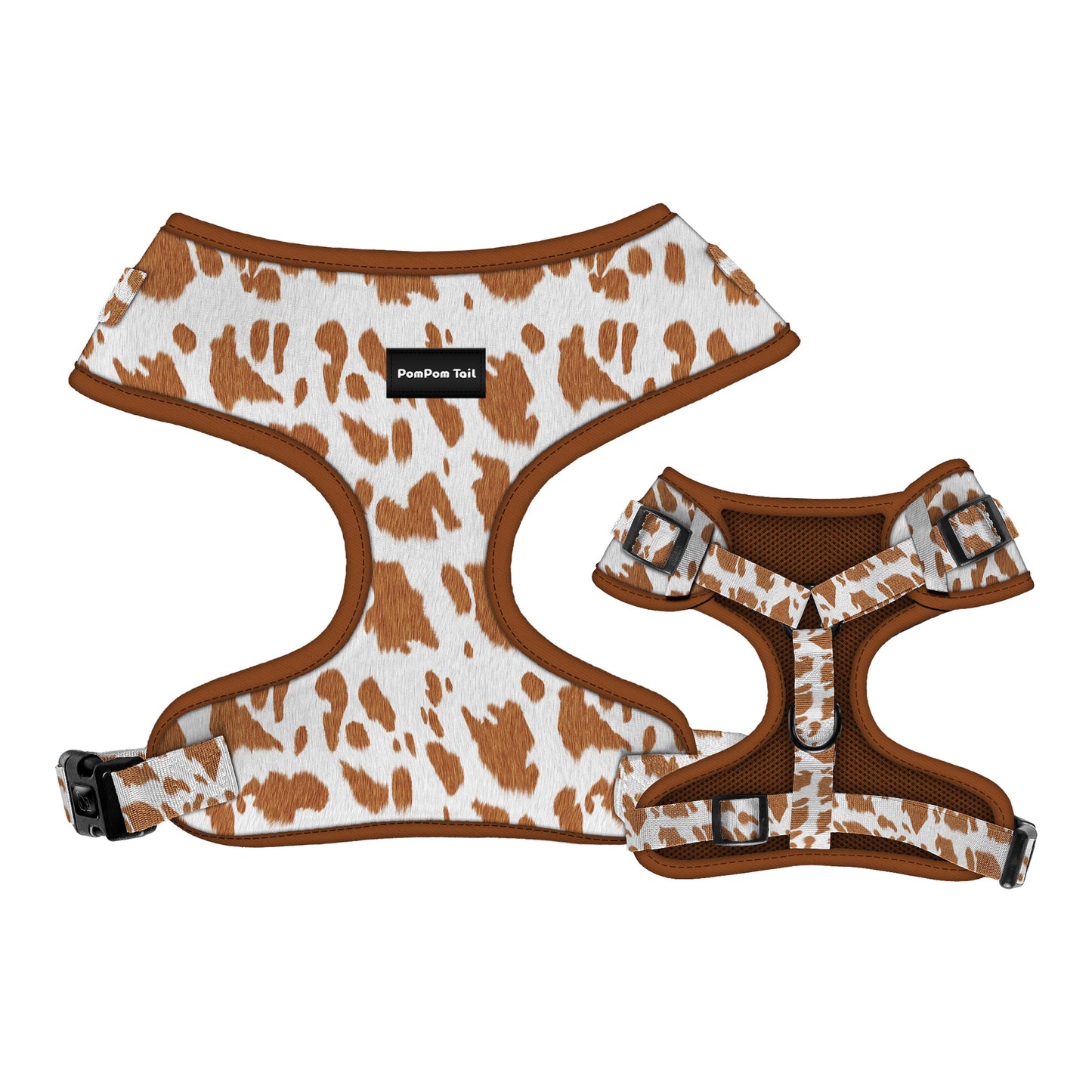 Leopard Print Dog Chest Harness Star Leopard Design  Bold, Stylish, and Ready for Adventure